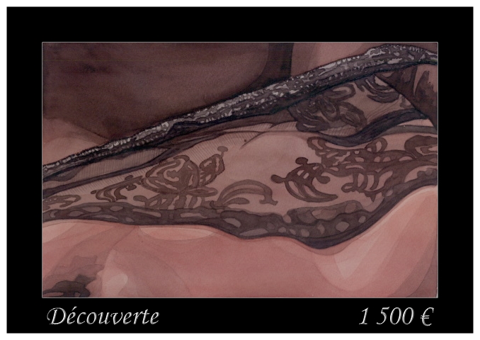 Titre de l'Oeuvre: Dcouverte Taille: 37 x 26 cm Technque: aquarelle Merci de m'envoyer un mail si vous souhaitez acheter ce tableau
